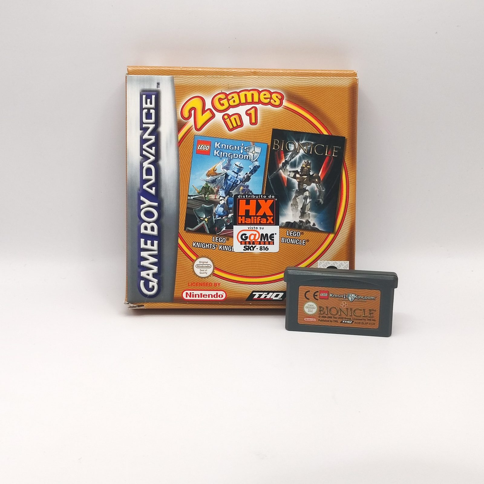 2 Games in 1: LEGO Knights' Kingdom + Bionicle GBA PAL ITA completo